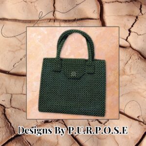 Handmade Green beaded bag with Necklace set $150